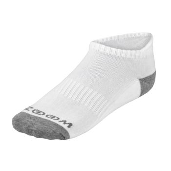 Zoom Ladies Ankle Low Cut Socks (3pairs) - White/Grey