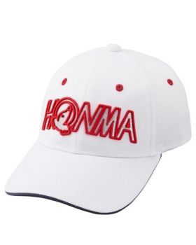 Honma Logo Cap - White/Red