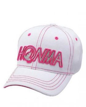 Honma Women's Logo Cap - White/Pink