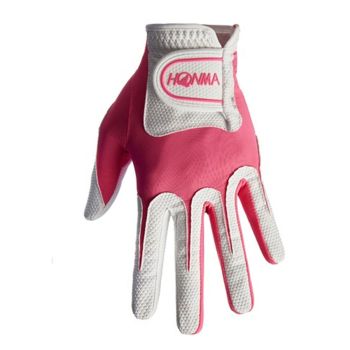 Honma Women's SG21 Golf Gloves - White/Pink