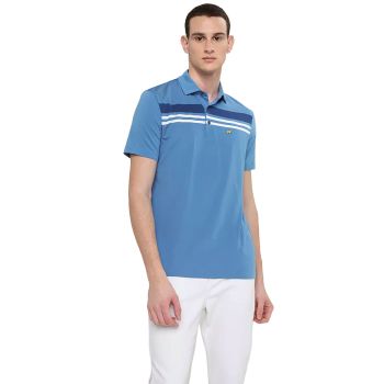 Jack Nicklaus Men's Engineered Chest Stripe Golf Polo - Silver Lake
