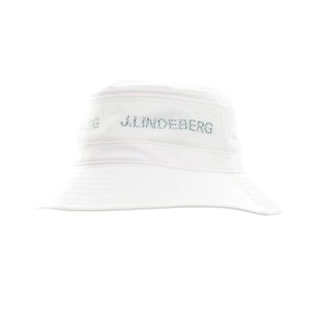 J.Lindeberg Men's Denver Golf Bucket Hat - White - SS22 (Online Exclusive)