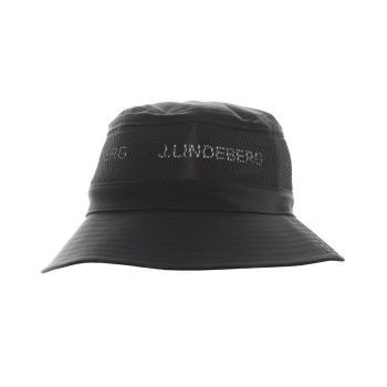 J.Lindeberg Men's Denver Golf Bucket Hat - Black - SS22
