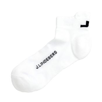 J. Lindeberg Women's Short Dry Yarn Golf Sock - White - SS21