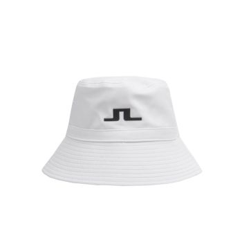 J.Lindeberg Women's Siri Golf Bucket Hat Solid- White - SS22