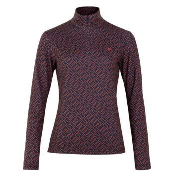 J.Lindeberg Women's Ana Golf Mid Layer Sweater - Faded Rose Animal - SS22 (Online Exclusive)