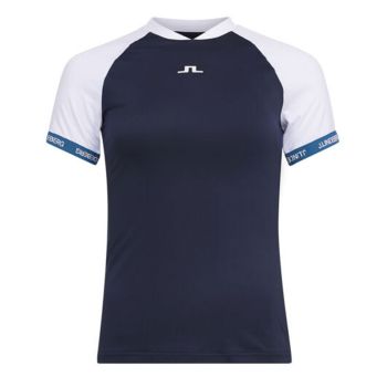 J.Lindeberg Women's Sienna Golf Polo - JL Navy - SS22 (Online Exclusive)