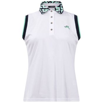 J.Lindeberg Women's Leslie Sleeveless Golf Top - White - SH22