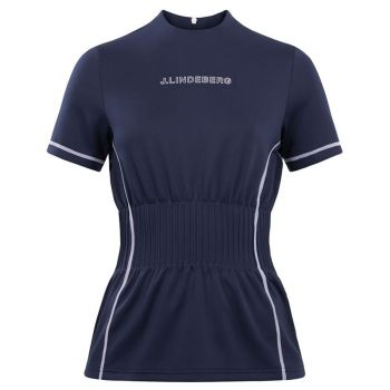 J.Lindeberg Women's Kim Top Golf Polo - JL Navy - FW22