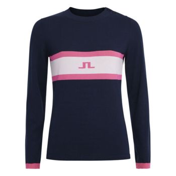 J.Lindeberg Women's Avaleigh Golf Knit Sweater - JL Navy - SS22 (Online Exclusive)
