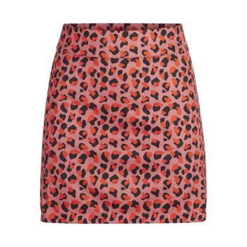 J.Lindeberg Women's Amelie Mid Print Golf Skirt - Faded Rose Animal - SS22 (Online Exclusive)
