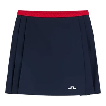 J.Lindeberg Women's Sierra Pleat Golf Skirt - JL Navy - FW22