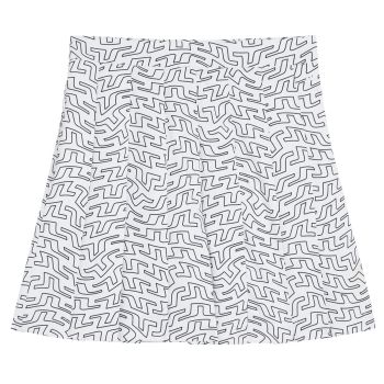 J.Lindeberg Women's Adina Print Golf Skirt - White Outline Bridge Swirl - SPSU23