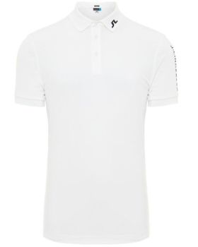 J.Lindeberg M Tour Tech Reg TX Jersey Polo Shirt - White 