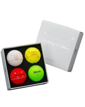 Volvik Vivid 4-Ball Pack Special Gift Set Holiday Edition
