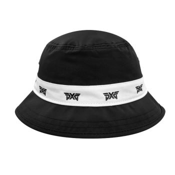 PXG Logo Repeat Bucket Golf Hat - Black 