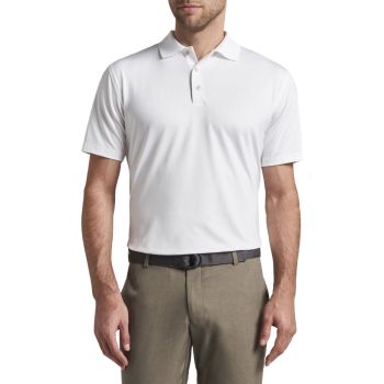 Miura Men's Peter Millar Jersey Polo Golf Shirt - White
