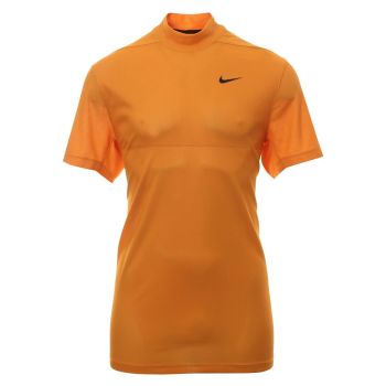 Nike Men's Tiger Woods Dry Mock Top Laser Shirt - Orange/Kumquat/White
