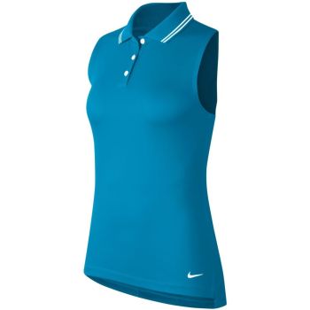 Nike Women's Dri-FIT Victory Sleeveless Golf Polo  - Laser Blue