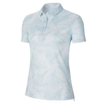 Nike Women's Dri-FIT Victory Printed Golf Polo - Laser Blue