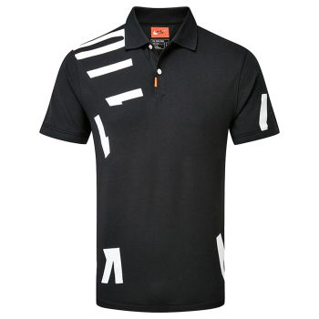 Nike Hacked Logo Slim Golf Polo - Black
