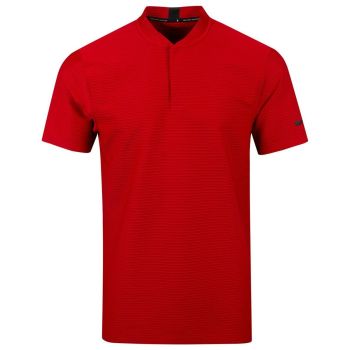 Nike Men's Tiger Woods NK Dry Speed Blade Golf Polo - Red/Black