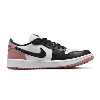 Nike Men's Air Jordan 1 Low G Golf Shoes - White/Black-Rust Pink