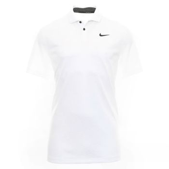 Nike Men's Dri-Fit Vapor Textured Golf Polo - White