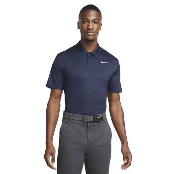Nike Men's Dri-FIT Victory Solid Polo - Obsidian/White