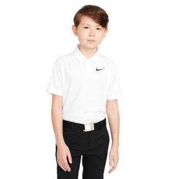 Nike Junior's Dri-FIT Vctory Golf Polo - White/Black