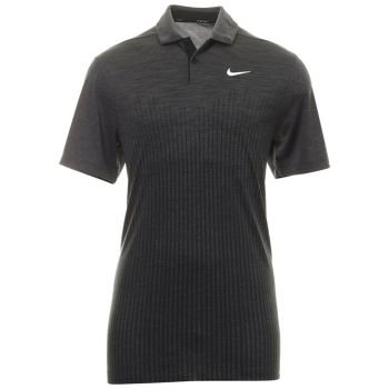 Nike Men's Dri-Fit ADV Vapor Engineered Jacquard Golf Polo - Black/Iron Grey