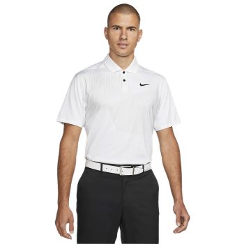 Nike Men's Dri-Fit Vapor FA Print Golf Polo - White/Black