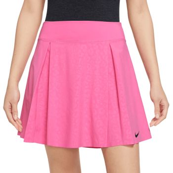 Nike Women's Dri-Fit Embossed Club Golf Skirt - Pink/Black