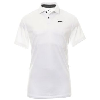 Nike Men's Dri-FIT Tour Jacquard Golf Polo - White/Black