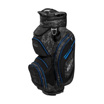PowaKaddy Premium Tech Bag - Black/Grey Camo with Blue Trim