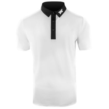 PXG Men's Collar Polo (Athletic Fit) - White/Black