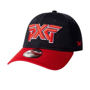 PXG Men's NY/NJ 9Twenty Adjustable Golf Cap - Black/Red Bill