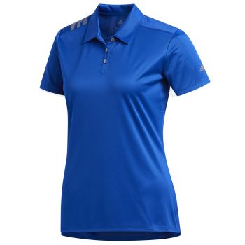 Adidas Women's 3-Stripes Shoulder Sport Polo Shirt - Collegiate Royal