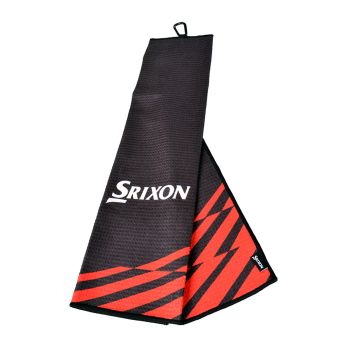 Srixon Bag Towel Trifold - Black/Red