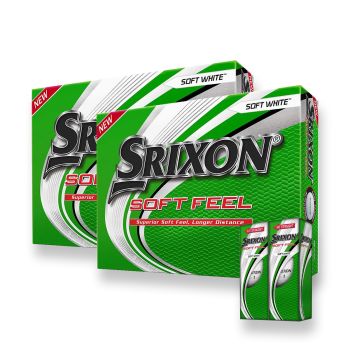 2 Dozen Srixon Soft Feel Golf Balls + 6 Balls Free (Prior Gen)