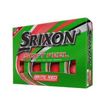 Srixon Men's Soft Feel Golf Balls - Brite Red