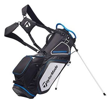TaylorMade 8.0 Stand Bag - Black/White/Blue