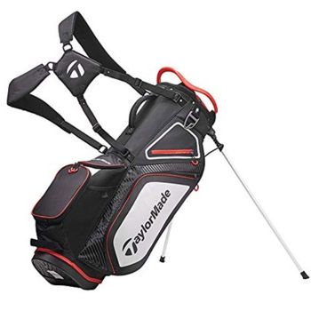TaylorMade 8.0 Stand Bag - Black/White/Red