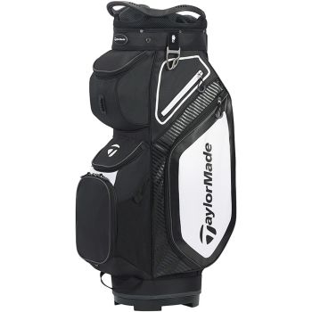 TaylorMade Pro 8.0 Cart Bag - Black/White/Charcoal
