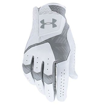 Under Armour Coolswitch Golf Gloves Right Hand (For The Left Handed Golfer) - White/Steel