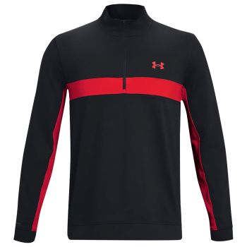 Under Armour Men's UA Storm Midlayer ½ Zip Golf Jacket - Black/Radio Red
