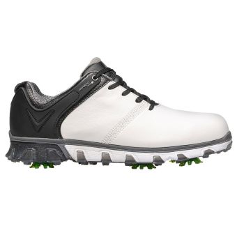 Callaway Men's Apex Pro Spike Golf Shoes - White/Black