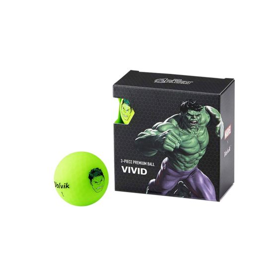 Volvik Marvel Golf Balls 4 Pack - Hulk