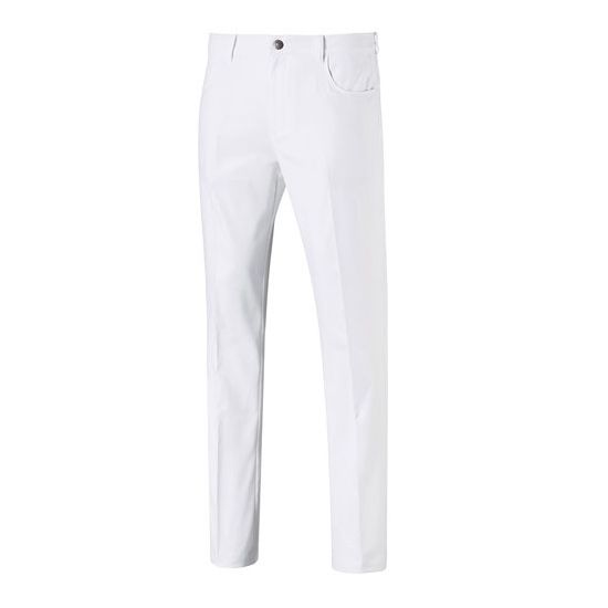 PUMA Jackpot 5 Pocket Golf Pants - Bright White