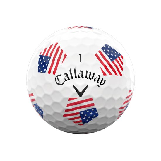 Callaway Limited Edition Chrome Soft Truvis Team USA Golf Balls - 12PCS
